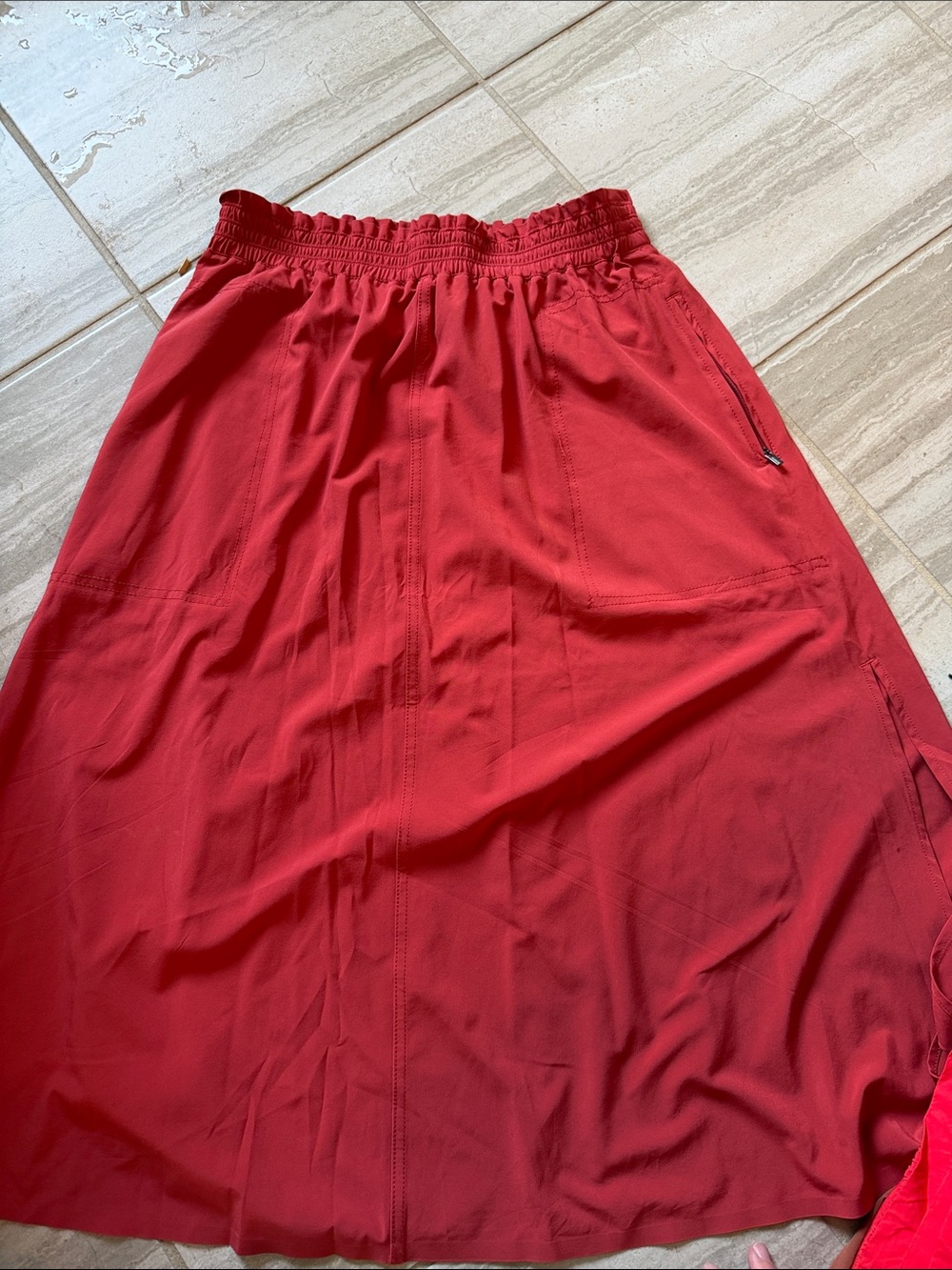 lululemon athletica Crimson Red A-Line Relaxed-Waist Skirt